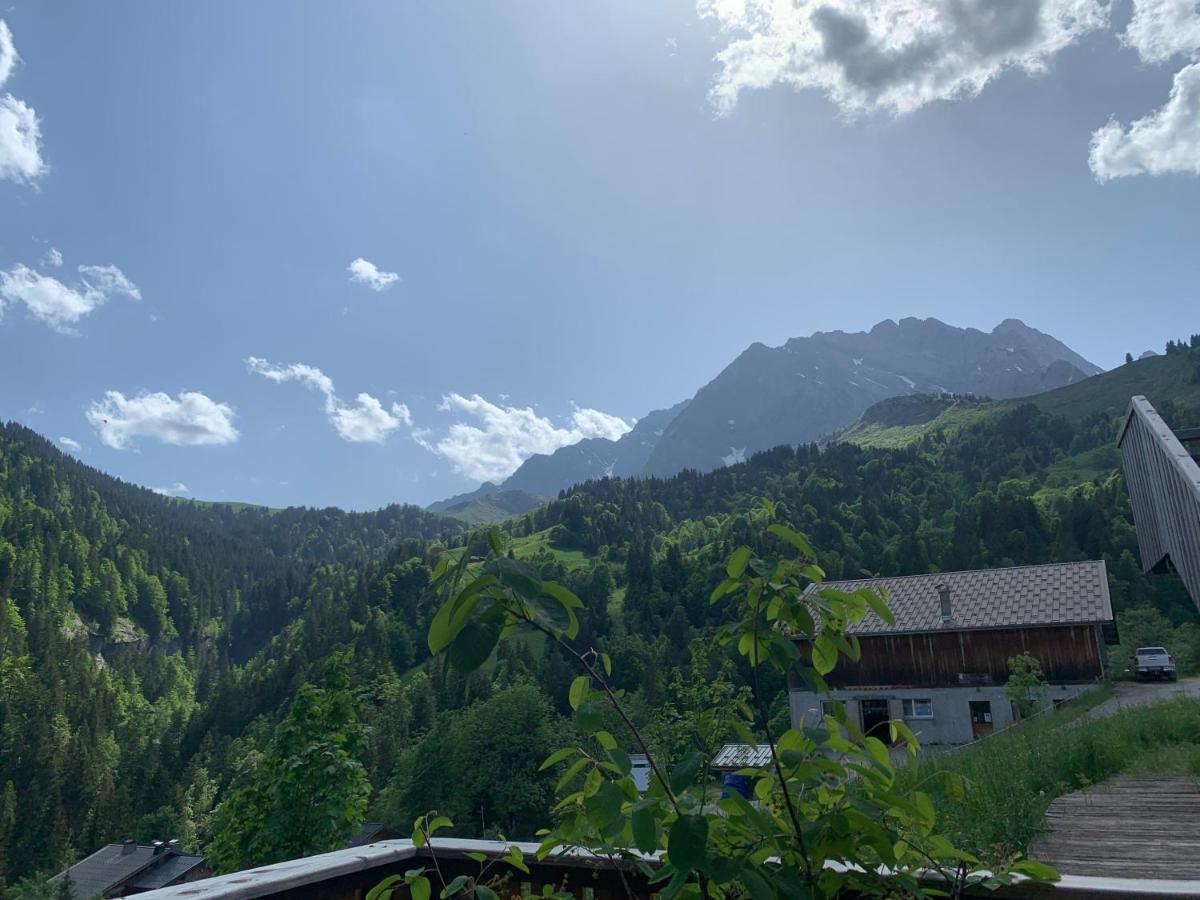 Ferienwohnung Terrasse Sur Les Aravis La Giettaz Exterior foto