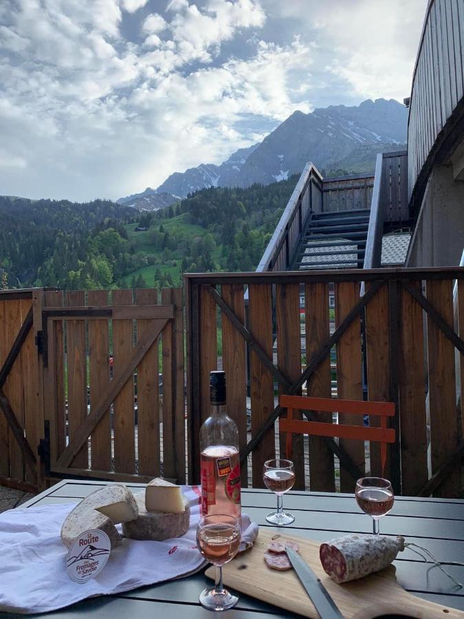 Ferienwohnung Terrasse Sur Les Aravis La Giettaz Exterior foto